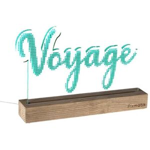 Lampe a poser Pixmatik VOYAGE-Lampe a poser LED Bois L33cm Bleu