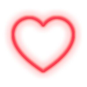 Neon Candy Shock HEART-Neon LED Coeur L40cm Rouge