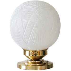 Lampe a poser Vanity Boum PRECIEUSE-Lampe a poser Verre/Laiton Ø16cm Blanc