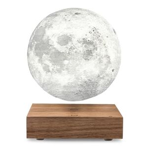 Lampe a poser GINGKO MOON-Lampe lune en levitation LED H18cm Bois