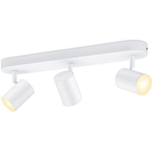 Spot Wiz IMAGEO-Spot 3 lumieres orientable connecte dimmable blanc chaud blanc froid L44cm Blanc