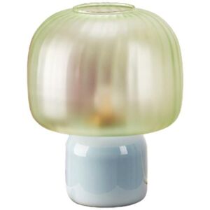 Lampe a poser Vanity Boum LOULOU-Lampe a poser LED Verre teinte/Verre depoli H30cm Bleu