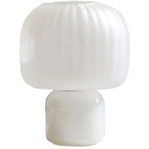 Lampe a poser Vanity Boum LOULOU-Lampe a poser LED Verre teinte/Verre depoli H30cm Blanc