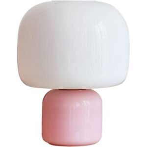 Lampe a poser Vanity Boum LOULOU-Lampe a poser LED Verre teinte/Verre depoli H30cm Rose