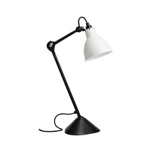 Lampe a poser DCW Editions Lampe Gras N°205-Lampe de bureau corps noir acier H46cm Blanc
