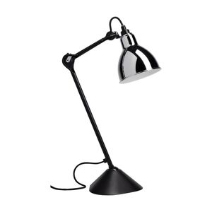 Lampe a poser DCW Editions Lampe Gras N°205-Lampe de bureau corps noir acier H46cm Argente