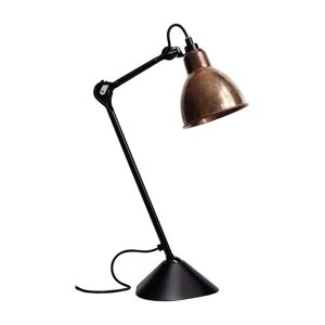 Lampe a poser DCW Editions Lampe Gras N°205-Lampe de bureau corps noir acier H46cm Cuivre