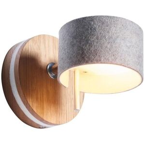 Applique murale Domus FRITS-Applique LED Bois & Feutre L16cm Bois