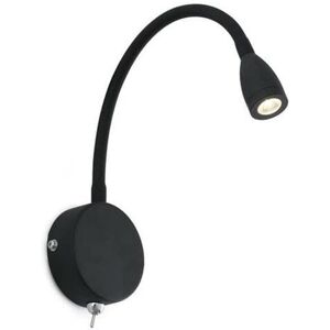 Applique murale Faro LOKE-Applique/Liseuse LED Metal H20cm Noir