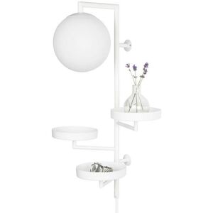 Applique murale Globen Lighting ASTORIA-Applique murale avec tablettes H62cm Blanc