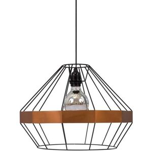 Suspension Luz Eva EMERAUDE-Suspension Metal Filaire Ø41cm Noir