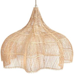 Bazar Bizar Suspension Bazar Bizar THE RATTAN WHIPPED-Suspension 5 lumières Rotin Ø150cm Beige