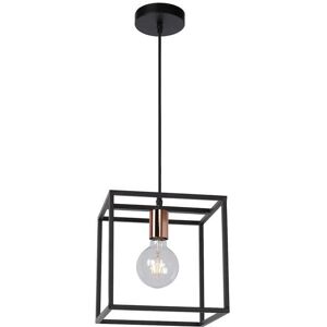 Lucide Suspension Lucide ARTHUR-Suspension Métal carrée H35cm Noir