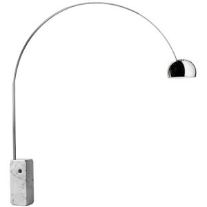 Flos Lampadaire Flos ARCO LED-Lampadaire Arc LED H240cm Argenté