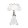 Lampe à poser Martinelli Luce PIPISTRELLO MEDIUM-Lampe Dimmer LED pied télescopique H50-62cm Blanc