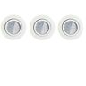 Spot Eglo TEDO-Kit 3 Spots LED encastrables et orientables Ø8cm 105° Blanc