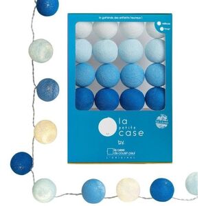 La Case de Cousin Paul Guirlande lumineuse La Case de Cousin Paul LA PETITE CASE-Coffret Guirlande lumineuse 16 Boules LED avec timer La Petite Case L2,9m Bleu