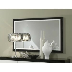 Mobistoxx Miroir ROMEO 140 cm noir laque/blanc laque