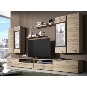 Mobistoxx Mur tv-hifi SAUNA 02 8 portes sanremo sans led