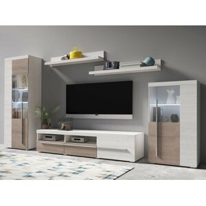 Mobistoxx Mur tv-hifi ROBB II 5 portes pin andersen/sonoma truffe sans led