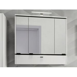 Mobistoxx Armoire de toilette MODORI 3 portes 1 tiroir blanc