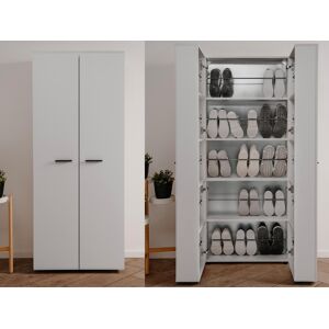 Mobistoxx Armoire a chaussures LUGOCHA 2 portes blanc