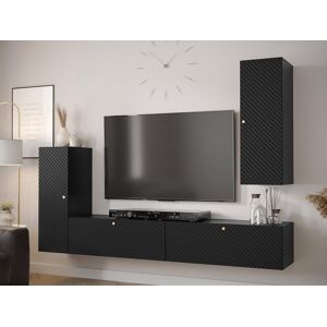 Mobistoxx Mur tv-hifi WALLY 4 portes noir