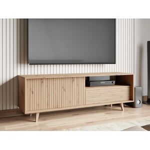 Mobistoxx Meuble tv-hifi TRIKY 1 porte 1 tiroir chene artisan