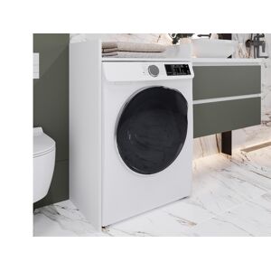 Mobistoxx Meuble SIDONI rangement machine a laver blanc