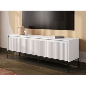 Mobistoxx Meuble tv-hifi TRAINING 4 portes 166 cm blanc