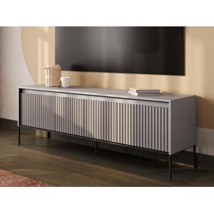 Mobistoxx Meuble tv-hifi TRAINING 4 portes 166 cm gris