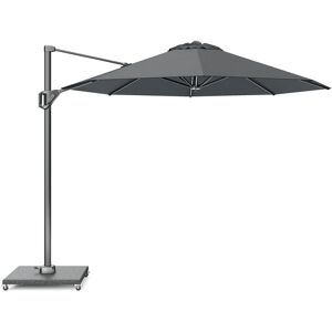 Mobistoxx Parasol déporté hexagonal SUMAR Ø 300 cm anthracite avec pied granit