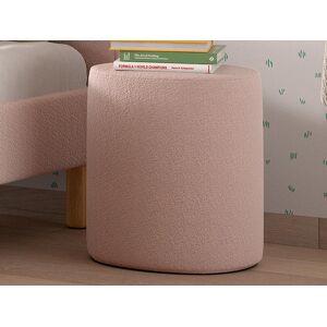 Mobistoxx Pouf MOWGLI tissu boucle rose