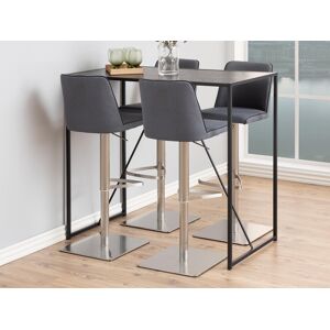 Mobistoxx Table de bar SCALA 120 cm noir