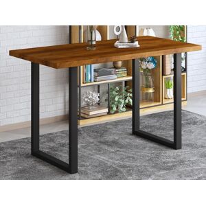 Mobistoxx Table de bar NICOLETTA 180 cm mangolia brun