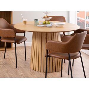 Mobistoxx Table ronde TOTO Ø 120 cm chene brun