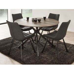 Mobistoxx Table ronde INFERNO 120x76 cm chene