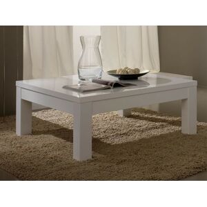 Mobistoxx Table basse ROMEO rectangulaire blanc laque