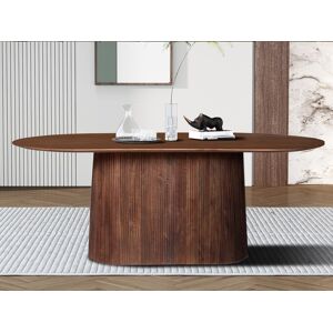 Mobistoxx Table repas MIGADON 200 cm brun clair