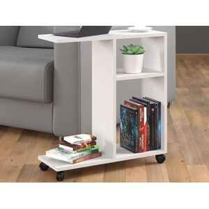 Mobistoxx Table basse TACORA 2 niches 60 cm blanc