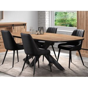 Mobistoxx Table repas ovale PIRELI 230 cm chêne scarlet