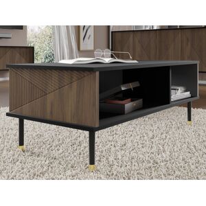 Mobistoxx Table basse WOODKID 110 cm chêne catania/noir