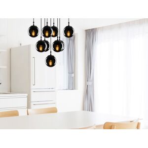 Mobistoxx Suspension EIFFEL 9 lampes noir