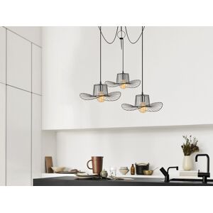 Mobistoxx Luminaire suspendu BOTINAS 3 lampes noir