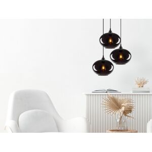 Mobistoxx Luminaire suspendu MOCOLI 3 lampes noir