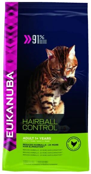 Eukanuba Adult Hairball Indoor pour chat 400g