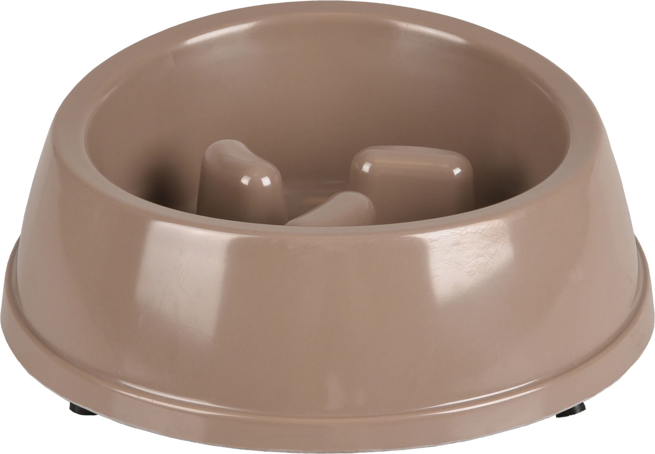 Flamingo Gamelle Mangi Slow Feeder Taupe en Mélamine 950ml