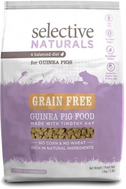 Supreme Selective Naturals Grain Free pour Cochon d'inde - 1,5Kg