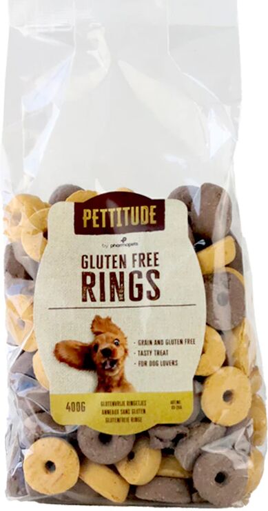 Pettitude Anneaux sans Gluten pour chien 400g