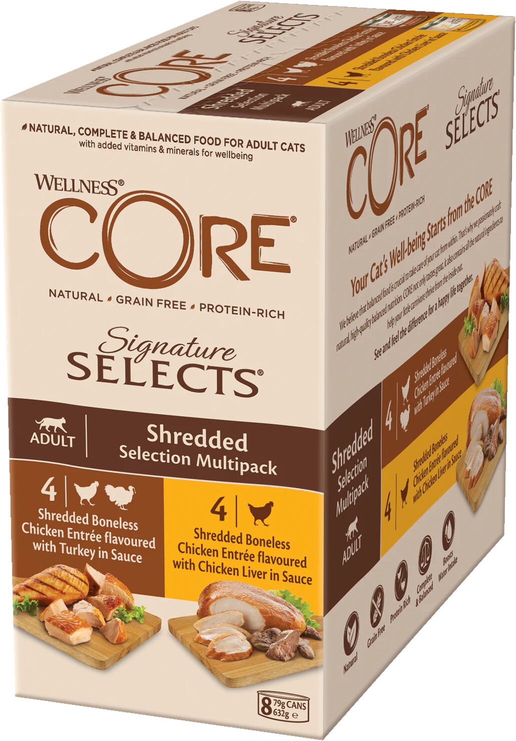 Wellness CORE Signature Selects Shredded ? 8x79g selection multipack